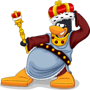 As seen in the September 2013 Penguin Style catalog, along with the King's Outfit and Royal Scepter