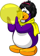 As seen in issue 210 of the Club Penguin Times, along with the Yellow Scarf