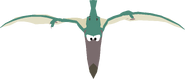 An aqua Pteranodon in-game