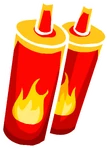 Fire Nunchaku
