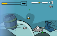 Grey Fish.png (58 KB) Gray Fish (bottom right) in Fluffy the Fish. These gray fish will attempt to eat Fluffy