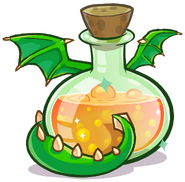 Potion of Green Puffle Dragon