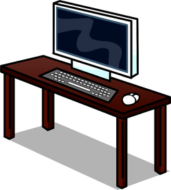 computer desk clip art