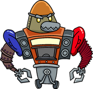 Proto-Bot as he appears in the animations for the "System Defender" and "Enemies of the System" power cards