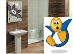 Why do Puffle Bats gotta come into MY bathroom? Iam emailing Cp!