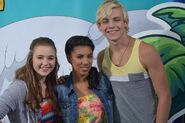 Hallie, Ross Lynch and Chrissie Fit on a Game On for the party.
