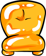 Silla Inflable Naranja icono