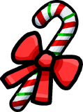 The candy cane which replaces a ruby in the Christmas Edition of Treasure Hunt.