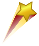 Shooting Star Pin