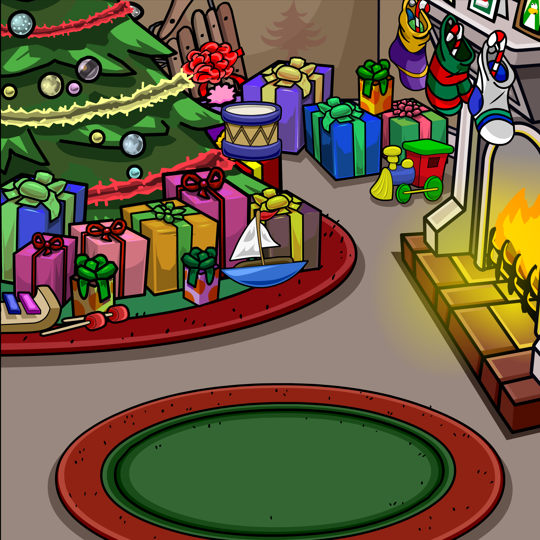 Holiday Fireplace Background | Club Penguin Wiki | Fandom