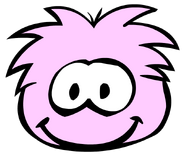 The Pink Puffle's old look in-game