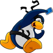 As seen in issue 216 of the Club Penguin Times, along with the Black Ninja Belt