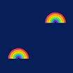 Fabric Navy Rainbow icon