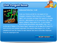 A sneak peek of the party from the Club Penguin UK site