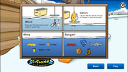 Club Penguin App instructions for Ice Fishing