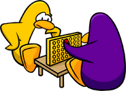 Penguins playing Find Four