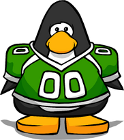 The Green Football Jersey from a Player Card.