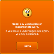 Warning Ban