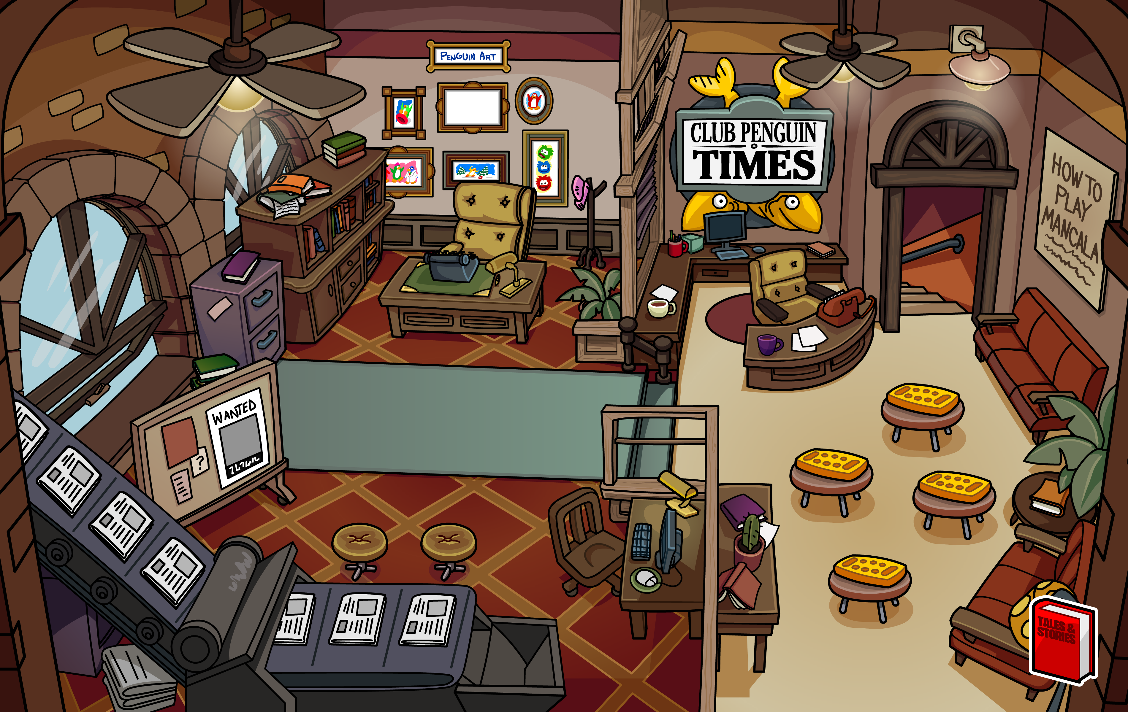 Book Room | Club Penguin Wiki | Fandom