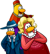 As seen on the "Explore More" login screen, along with the Doorman's Cap, Blue Felt Hat, Skinny Blue Tie, Blue Zoot Suit, The Movie Star, Pearl Necklace, and Dazzle Dress