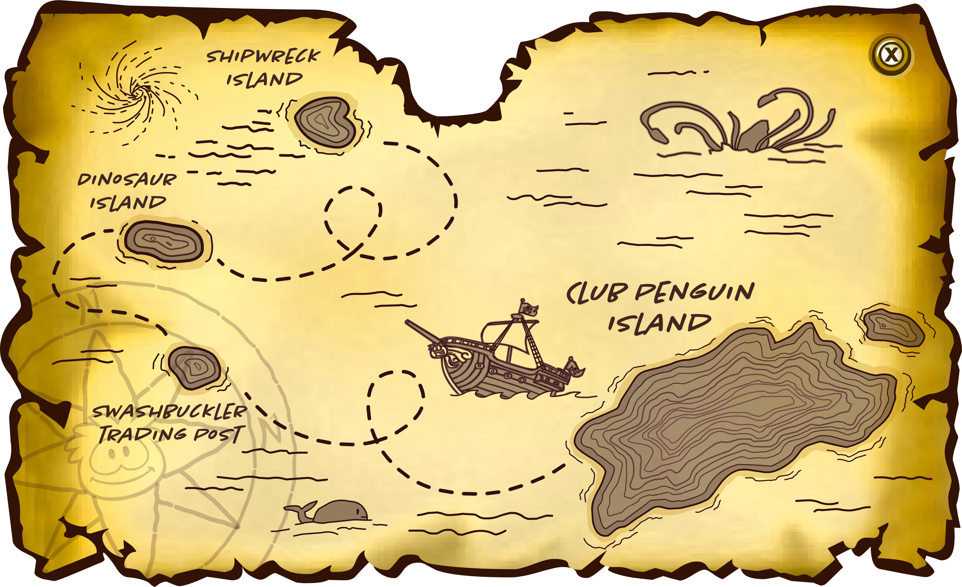 Club Penguin Island Map Wiki PNG - Free Download in 2023