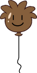 Brown Puffle Balloon