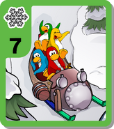 Game Day sled in a Card-Jitsu card