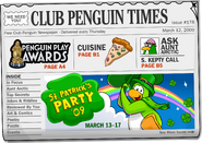 The cover of issue #178 of the Club Penguin Times.