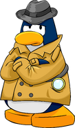 As seen in issue #153 of the Club Penguin Times, along with the Detective's Coat and Magnifying Glass