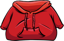 Sudadera roja top png