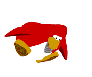 A red penguin falling in Sled Racing