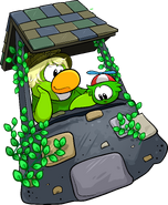 As seen in issue 284 of the Club Penguin Times, along with the Green Shirt and Wishing Well