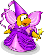 As seen in series 7 of the Treasure Book, along with the Princess Hat, Fairy Wings, and Princess Costume