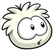 The White Puffle Pin