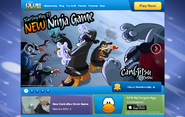 The second homepage advertising the party