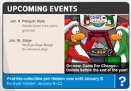 CPTimesIssue427UpcomingEvents.png (73 KB) The Upcoming Events section of Issue #427 of the Club Penguin Times