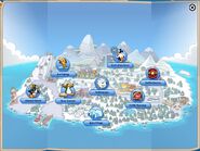 The map for the Club Penguin App