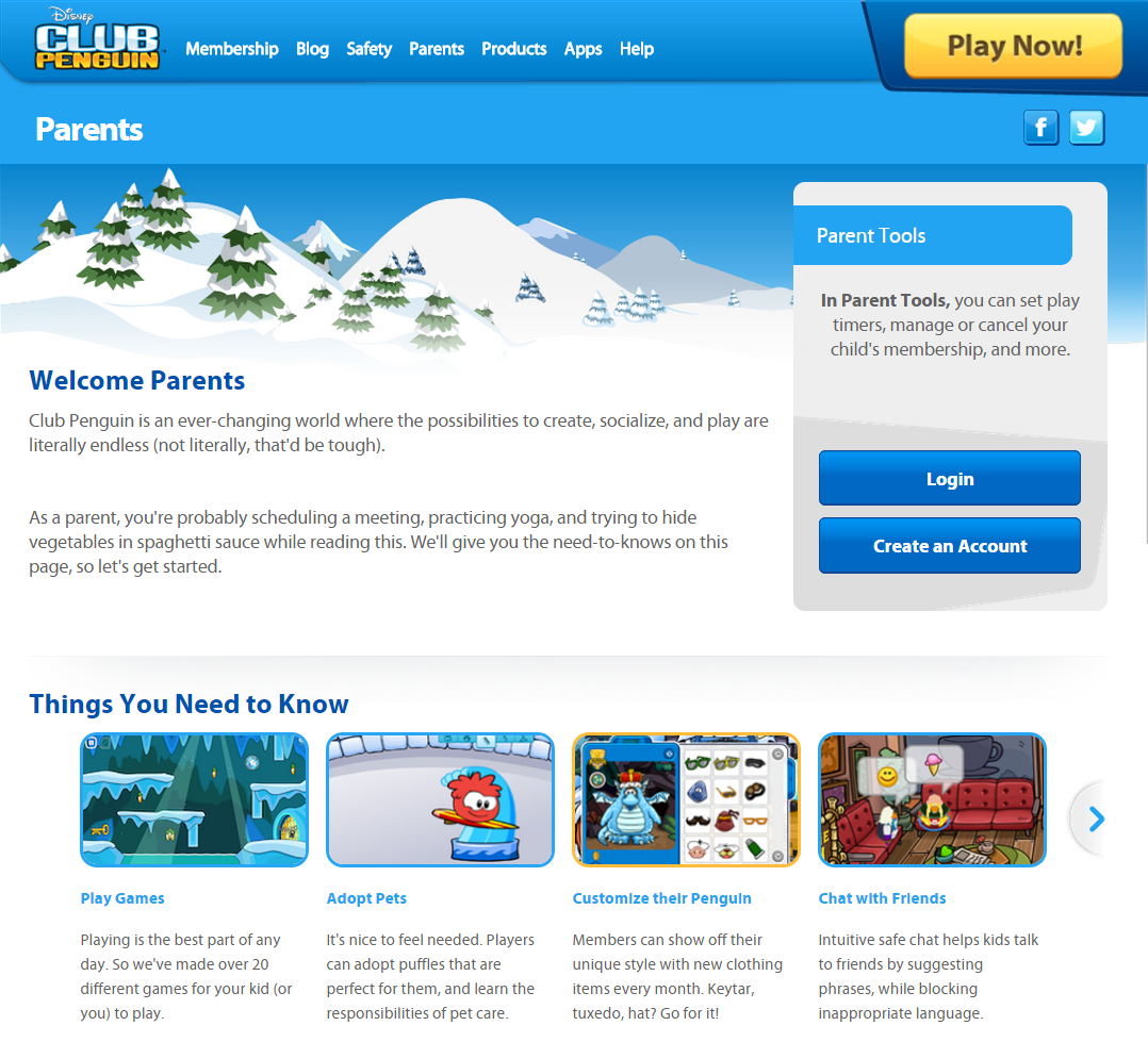 Parent Tools | Club Penguin Wiki | Fandom