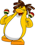 As seen in issue 147 of the Club Penguin Times, along with the Pair of Maracas