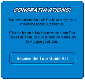 Tour Guide Test passed