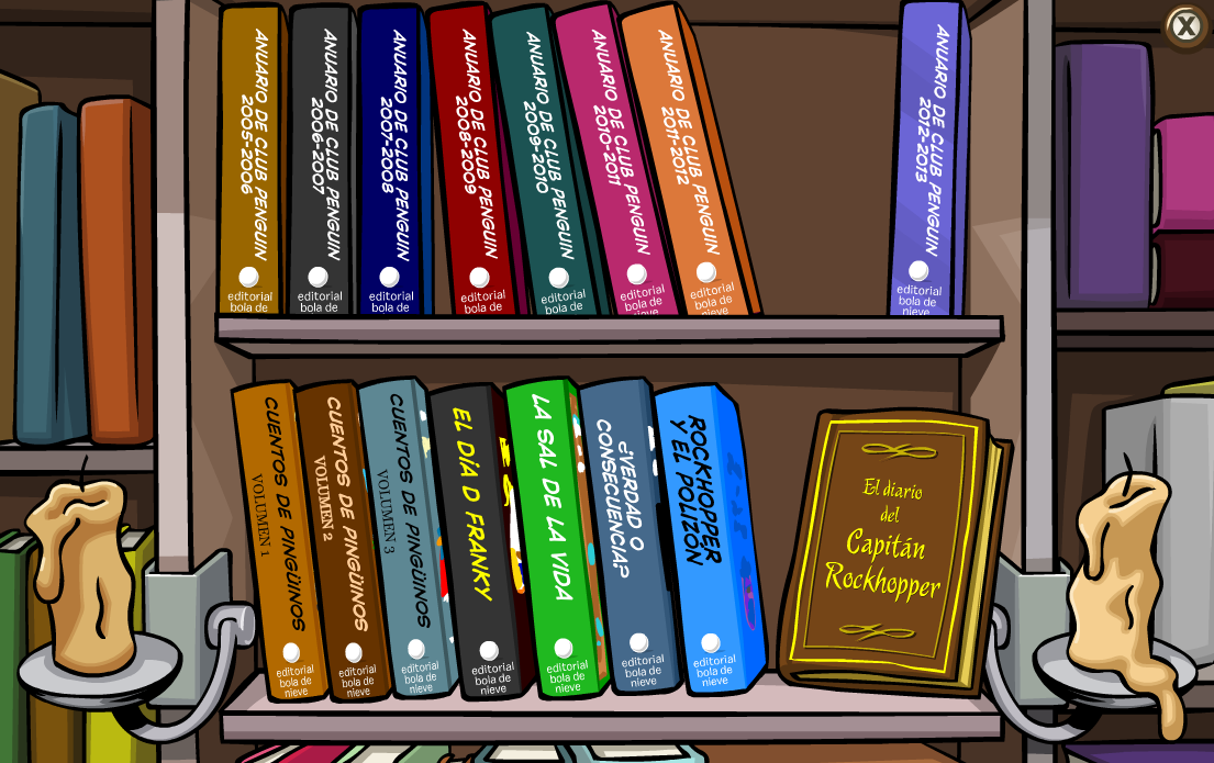 Biblioteca (Estante de los Libros) | Club Penguin Wiki | Fandom