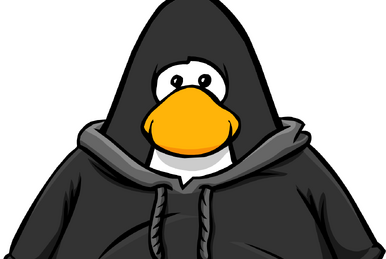 Black hoodie club penguin shop