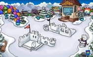 Durante la Fiesta de Puffles 2013