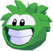 Green puffle 3d icon