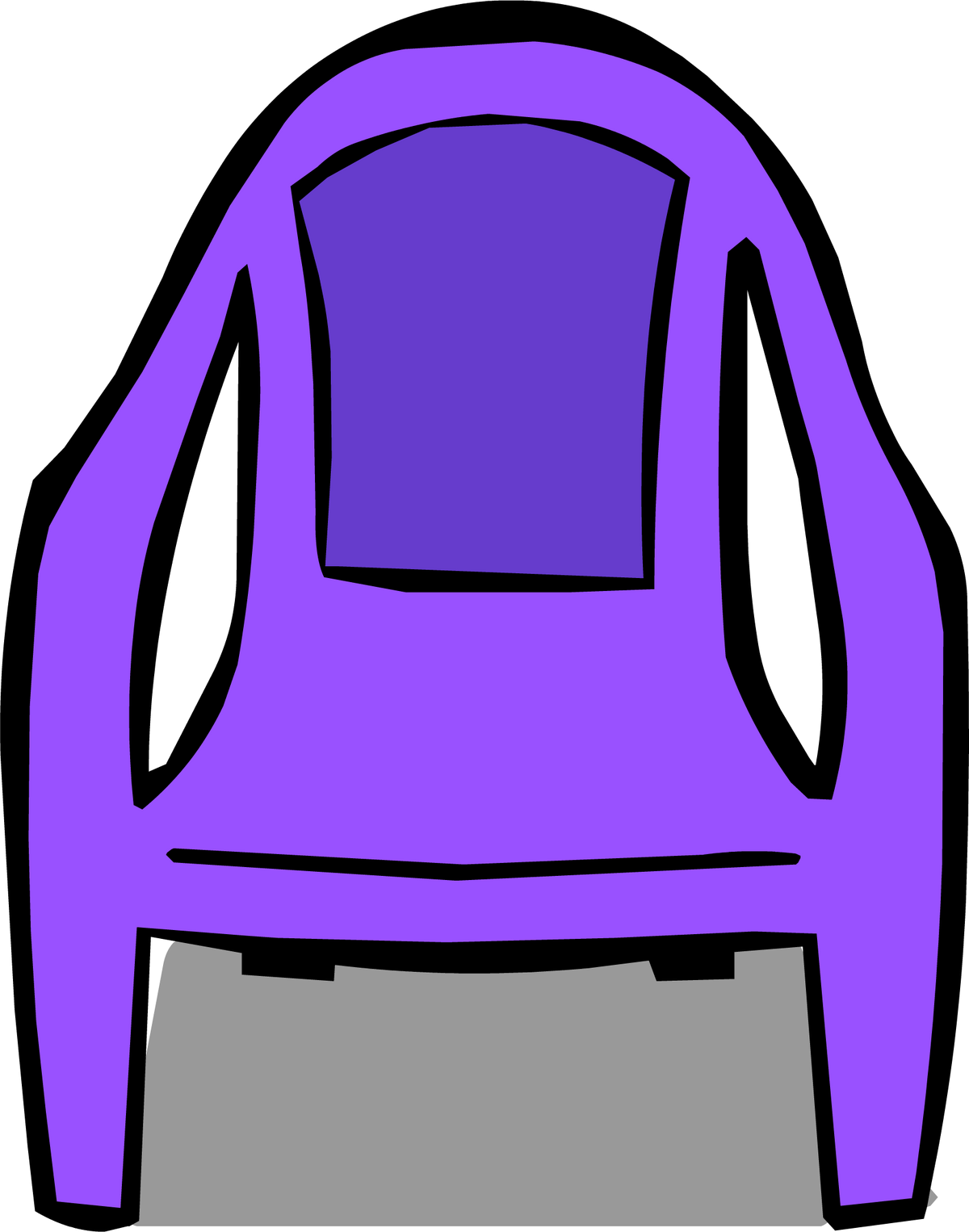 Purple 2025 plastic chair