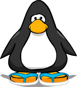 Penguin flip flops store