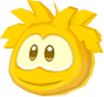 Gold puffle 3d icon
