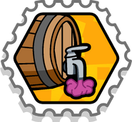 Cream soda barrel in the Soda Success stamp