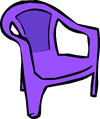 Purple Plastic Chair