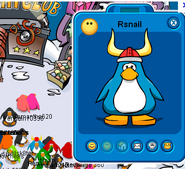 Rsnail spotted in Club Penguin.